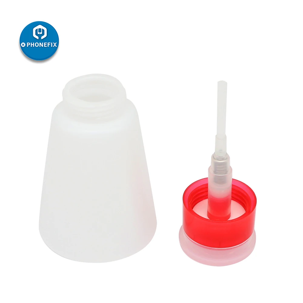 1pc 180ml Empty Plastic Pump Dispenser Nail Polish Remover Alcohol Liquid Press Pumping Dispenser UV Gel Flux Cleaner Bottle
