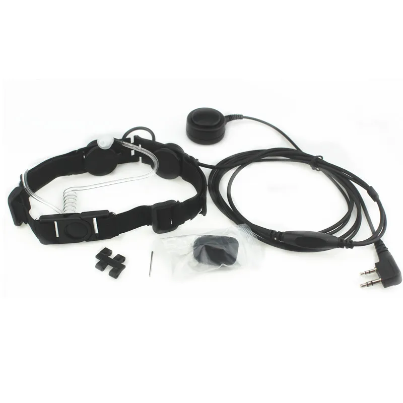 CS Z Tactische Keel Mic Vinger waterdichte PTT Buis Power Microfoon Fietsen Headset voor Kenwood BaoFeng UV-5R TYT twee manier radio