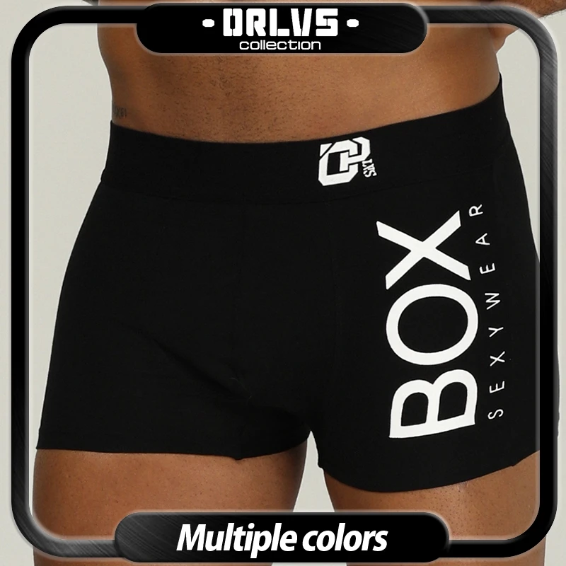 ORLVS Brand Men Underwear Boxer cotton mens underpants male panties  shorts U convex pouch for gay breathable calzoncillo hombre