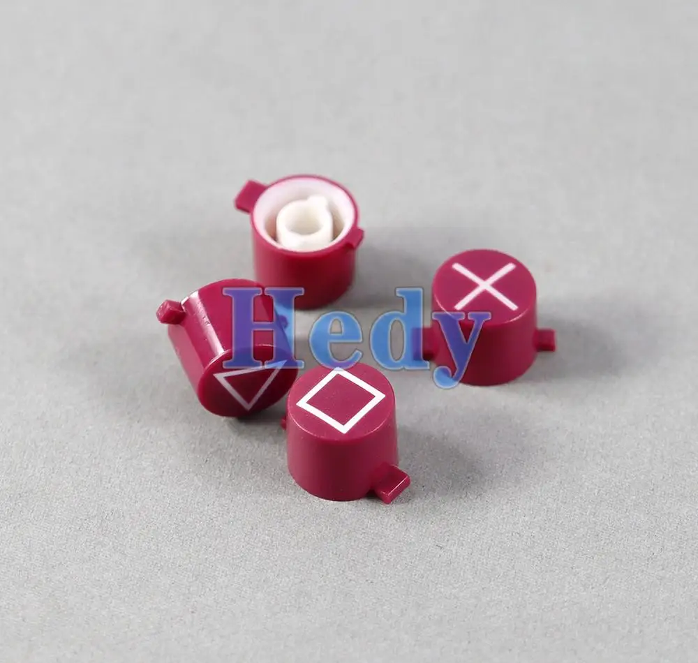 1ชุดคุณภาพสูงเปลี่ยนพลาสติกปุ่ม ABXY สำหรับ Dualshock4 Slim Pro Controller สำหรับ PS4ควบคุม Pad Cross