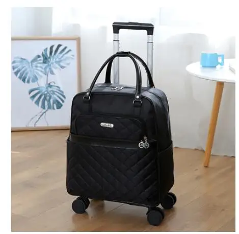 Women travel backpack with wheels Wheeled bag for travel trolley bags Oxford large capacity Travel Rolling Luggage Suitcase Bag