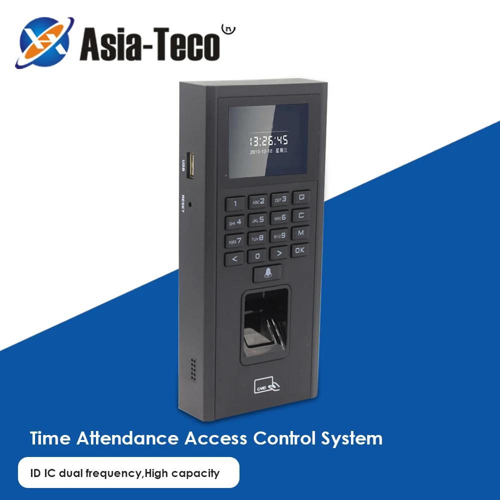 RFID Access Control125Khz 13.56Mhz  Biometric Fingerprint Keypad System Electronic USB Time Clock Recorder Attendance Machine