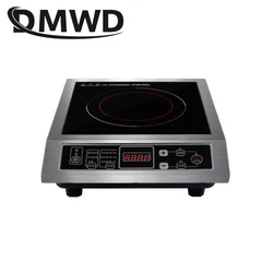 Dmwd comercial 3500w fogão de indução eletromagnética à prova dwaterproof água hotpot aquecimento cooktop sopa fritar fogão ue eua plug