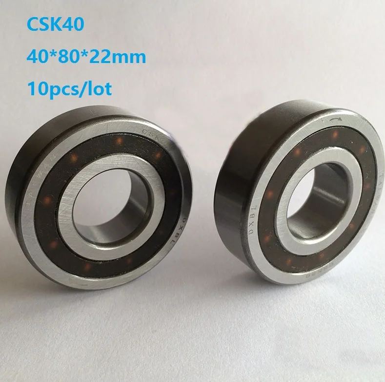 

10pcs CSK40/CSK40PP 40*80*22mm One Way Bearing Without keyway Clutch Backstop Bearing/One Way Clutch Bearing With dual keyway