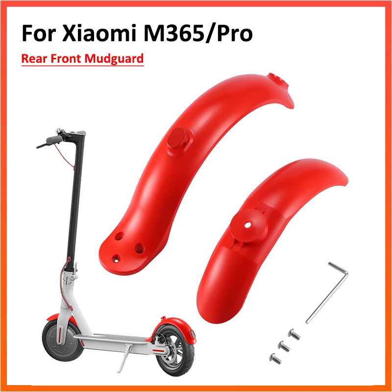 Red Fender for Xiaomi M365 1S Pro Electric Scooter Rear Front Mudguard Tyre Splash Mud Guard Fender