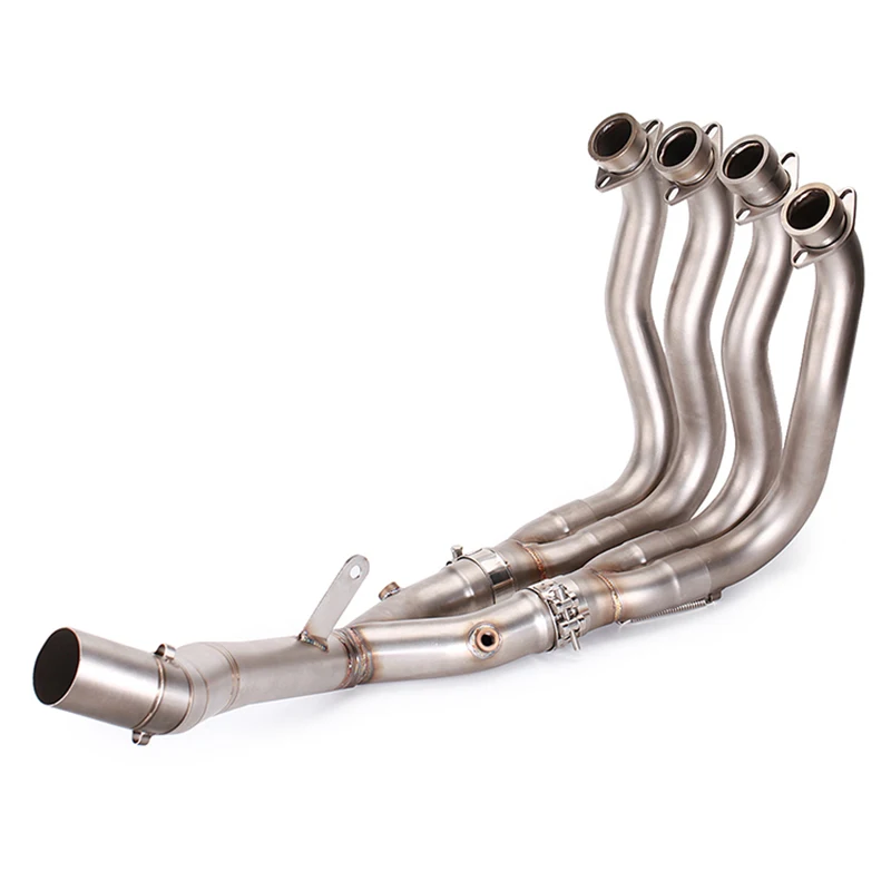 

Slip On Motorcycle Exhaust Front Link Pipe Head Connect Tube Stainless Steel Exhaust System For Yamaha R1 MT10 2015-2019