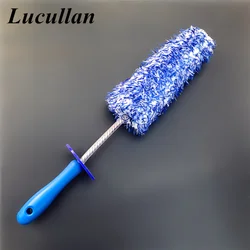 Lucullan 2020 New Microfiber Detailing Brush With Removable Head Durable Rim Spokes Caliper Wheel Cleaner