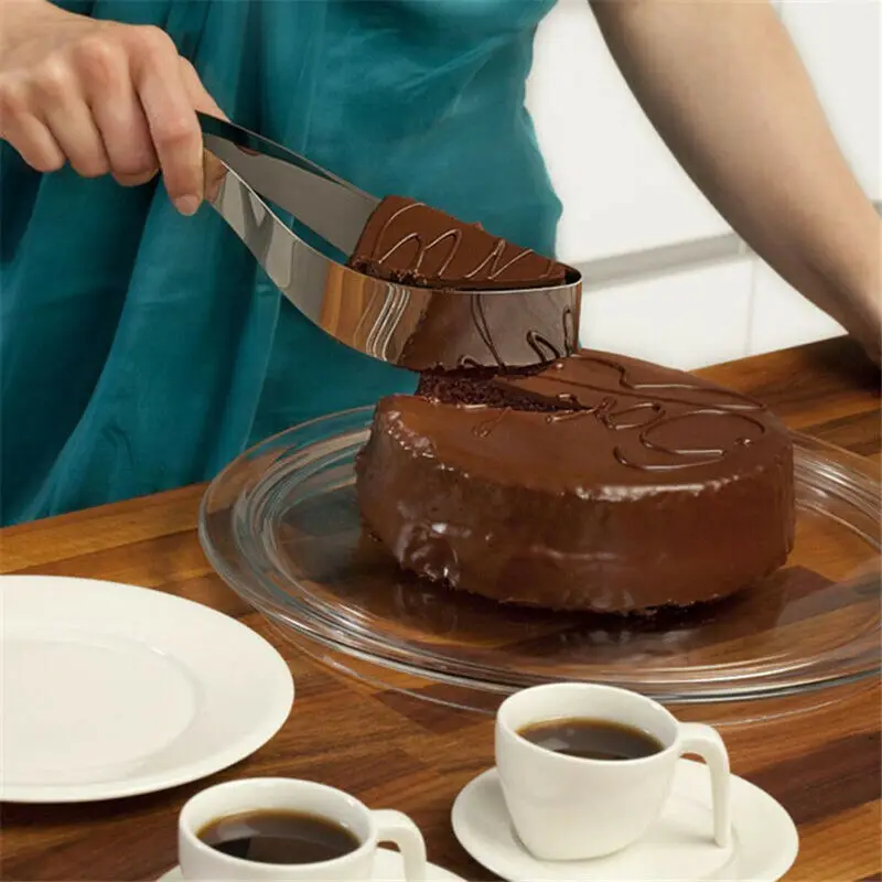 Novo aço inoxidável bolo torta slicer servidor cortadores de bolo cookie fondant sobremesa ferramentas cozinha gadget