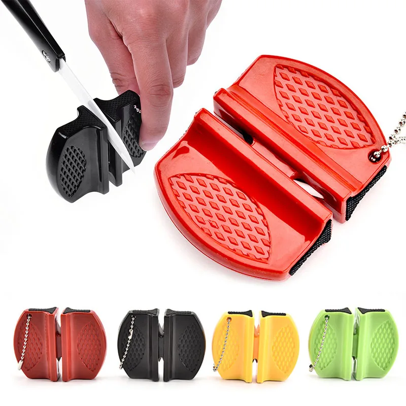 Portable Ceramic Rod Knife Sharpener Two-stage Tungsten Portable Butterfly Type Whetstone Sharpener Sharpening Knives Stone