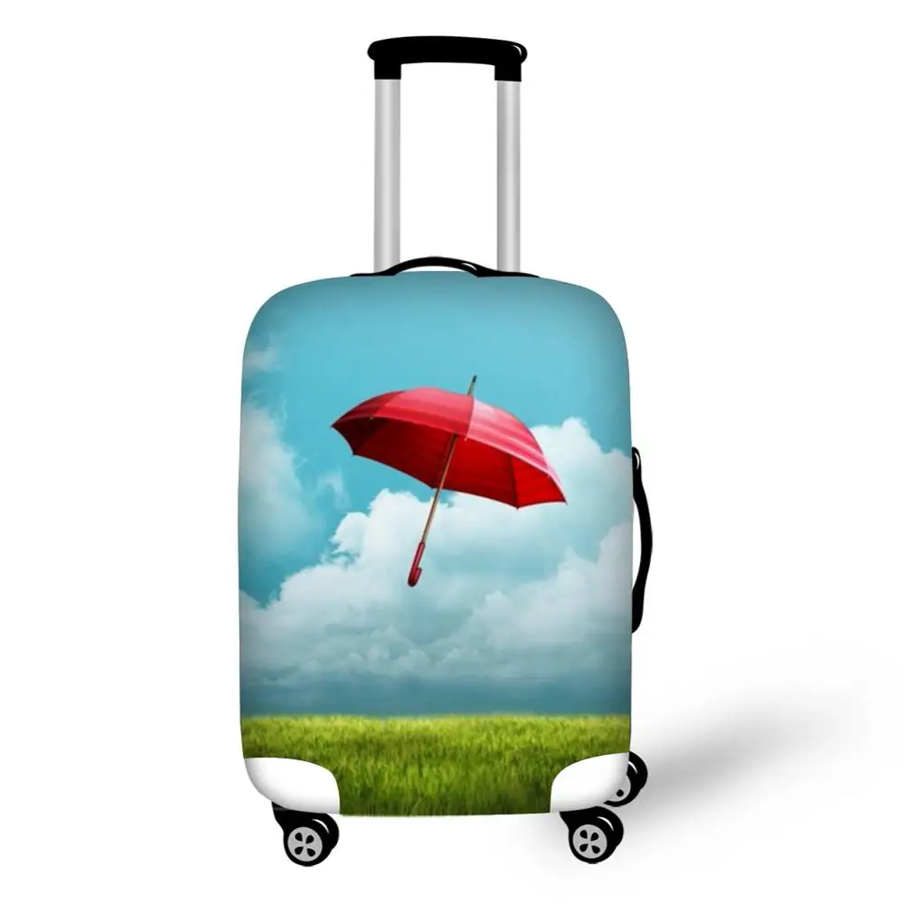 Sky Umbrella Print travel accessories suitcase protective covers 18-30 inch elastic luggage dust cover case stretchable