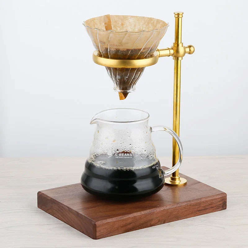 Hot Sale Coffee Station Accessories, Glass Dripper Filter Cup, Coffee Pot, Adjustable Pour Over Coffee Stand