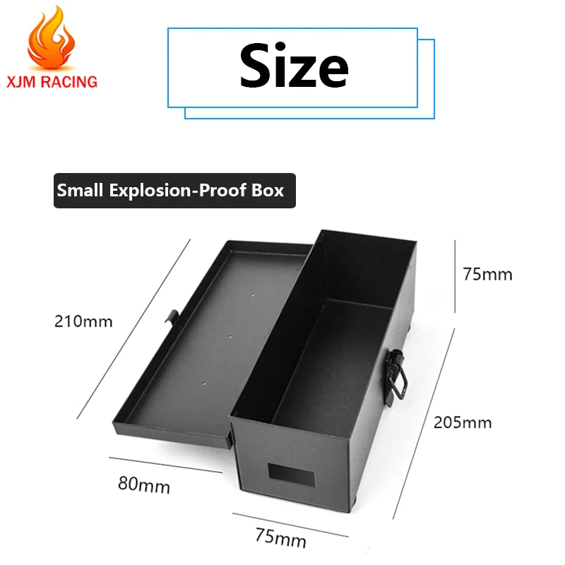 Battery Rechargeable Fire-proof and Explosion-proof Safe Storage Protection Box Fit for Rc Car Boats Airplanes Toy Tool Parts