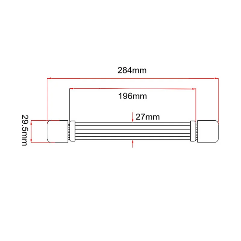 Ampmart Verstärker Griff Gummi Griff Schrank Griff Gold Und Silber 1PC