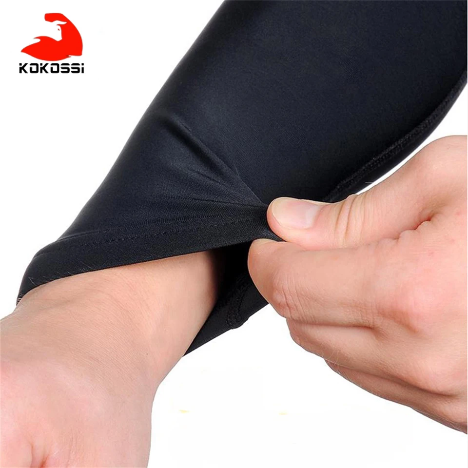 KoKossi One Piece Quick Dry UV Protection Running Arm Sleeves Basketball Elbow Pad Fitness Armguards Sports Cycling Arm Warmers