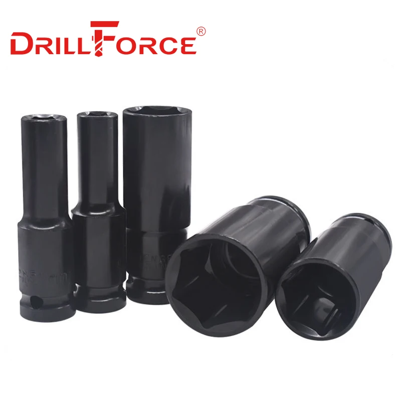 Drillforce 8-32mm 롱 렌치 소켓 세트 공구 1/2 \