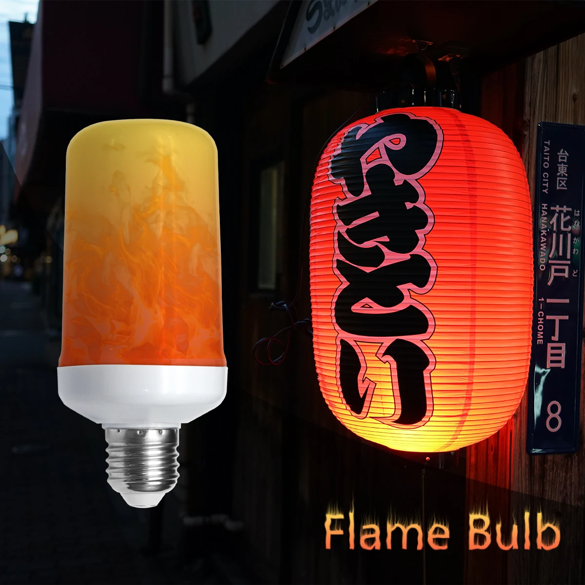 Led Dynamic Flame Effect Light Bulb Multiple Mode Creative Corn Lamp Decorative Lights For Bar Hotel Restaurant Party E27