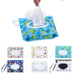 EVA Reusable Wet Wipes Bag With Snap Strap Baby Wet Wipes Box Eco-friendly Cleaning Wipes Case Fashion Portable Wipes Container