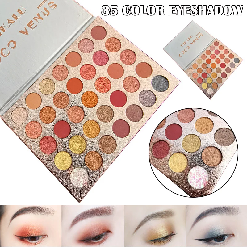 

Dropshipping Top Luxury Best Hot Sale 35 Colors Eyeshadow Palette Beauty Makeup Matte Shimmer Eye Shadow Cosmetic Beauty Tools