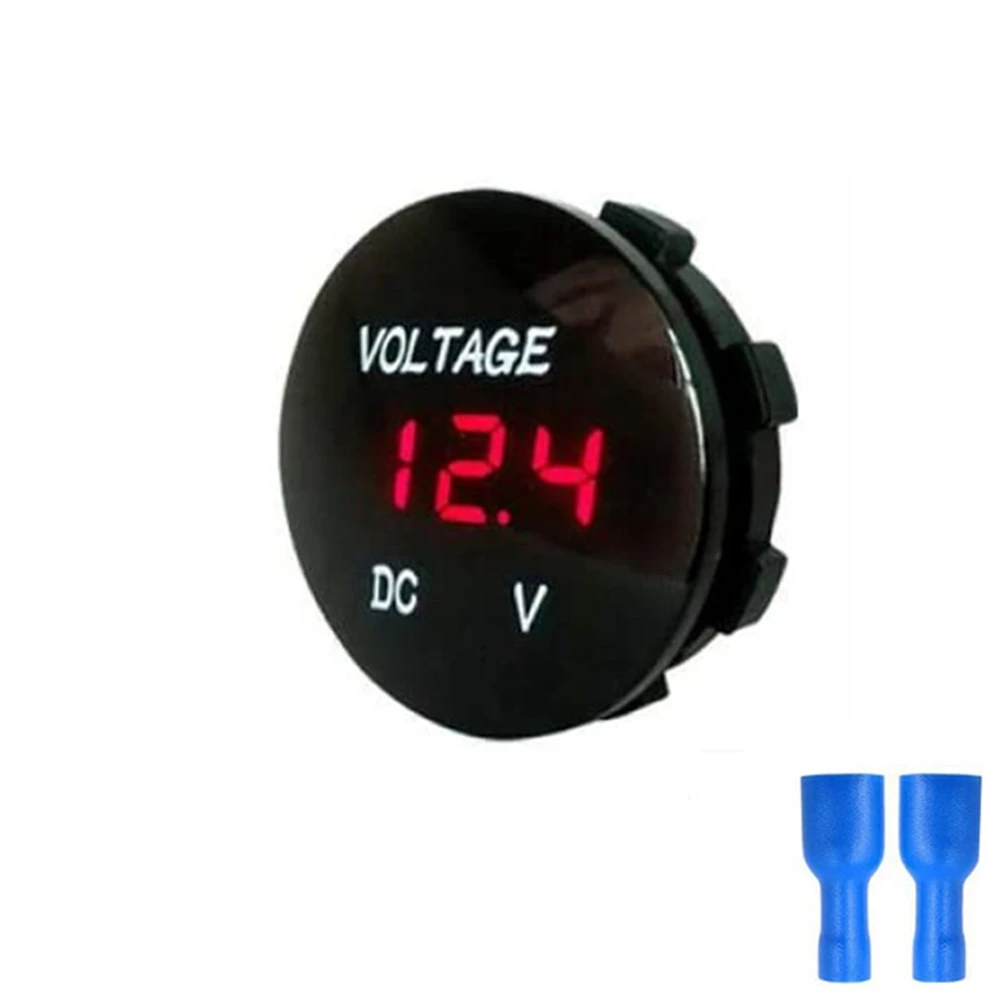 DC 5V-48V Digital Voltage Meter Car Motorcycle Voltmeter Voltage Tester for Car Auto Motorcycle ATV Boat 12V 24V 36V Waterproof