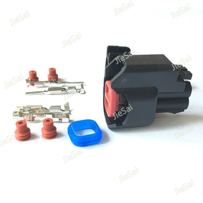 Delphi 2 Pin Female And Male EV6 Fuel Injector Electrical Connector Auto Plug