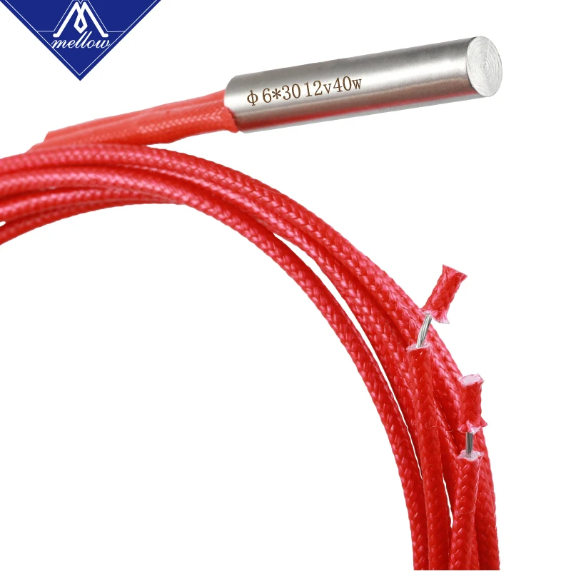 Mellow Drukarka 3D 6*15MM 6*20MM 6*30MM 12V/24V 40W Wkład grzejny do Sidewinder X1 SW-1 Ender 3 J-Head HOTEND Volcano MK8 MK9 — zdjęcie produktu 3