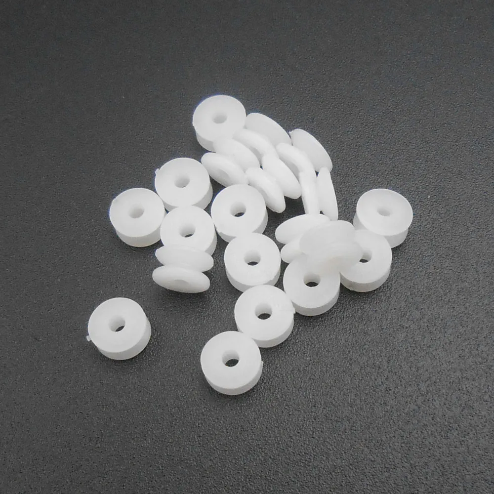 30Pcs/Lot 51.5A 5MM Plastic Pulley Gear Model Motor Wheels Outer Dia.5mm Shaft Pulleys Inner Dia.1.5mm 1.45MM White Height:2MM