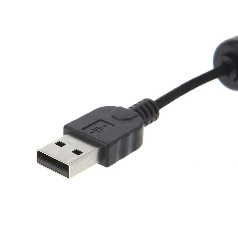 Accesorios de repuesto de ratón de ordenador, Cable USB de línea trenzada de nailon negro resistente al desgaste duradero para G9 G9X