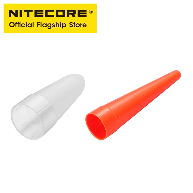 NITECORE ตัวกรองไฟฉาย40มม., ตัวกรองแสงสีแดงสีเขียวสีฟ้าอะแดปเตอร์แท่งไฟจราจรตัวกระจายแสง NFR40 NFG40 NFB40 NFD40 NDF40 NTW40สำหรับ EA4 MH25