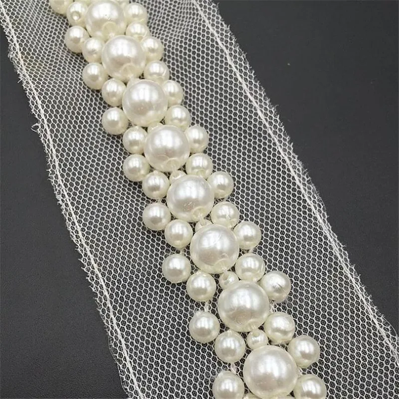 Handmade beaded pearl beads beads Beaded barcode clothing shoes and hats decorated diy accessories