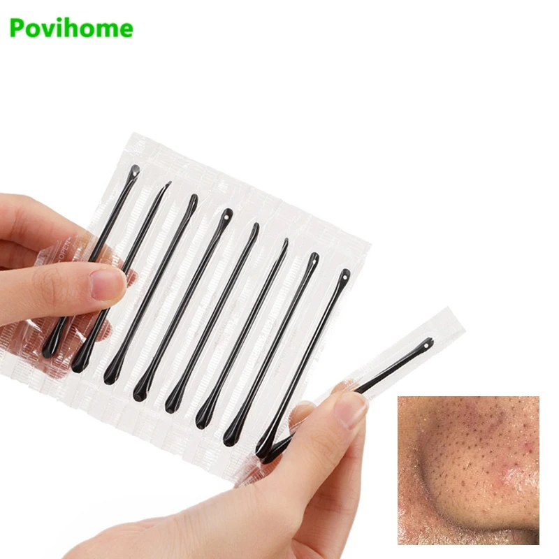 

5/10/30pcs Cotton Swab Sticks Ear Wax Cleaner Acne Squeezing Blackhead Acne Removing Makeup Cotton Swab Stick Muti-Function Tool