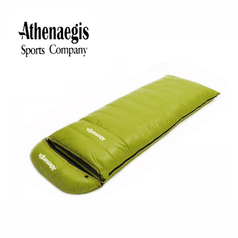 Athenaegis White Goose Down 2200g/2500g/2800g/3000g Filling Spliced Envelope Waterproof Adult Winter Warm Sleeping Bag