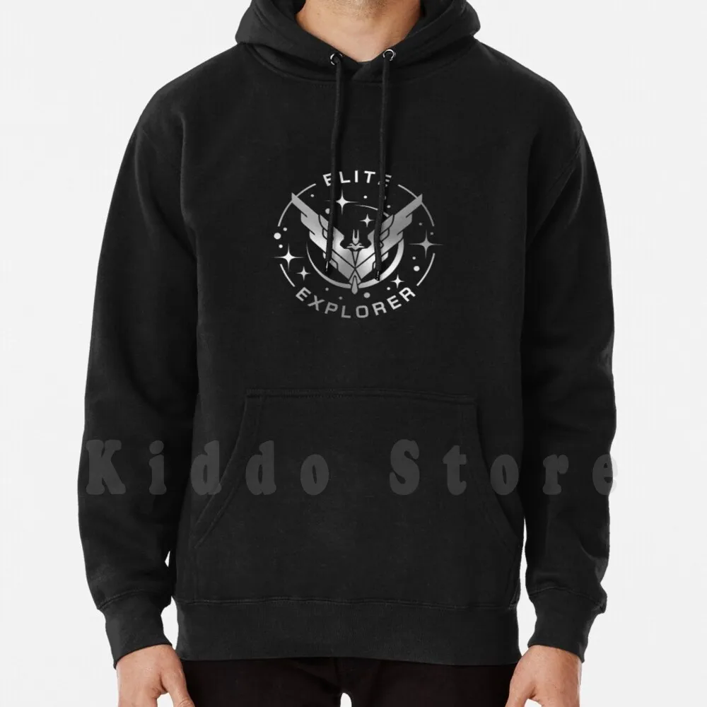 Elite Explorer Hoodie Long Sleeve Elite Dangerous Space Explorer Exploration Stars Star Sailor Pilot