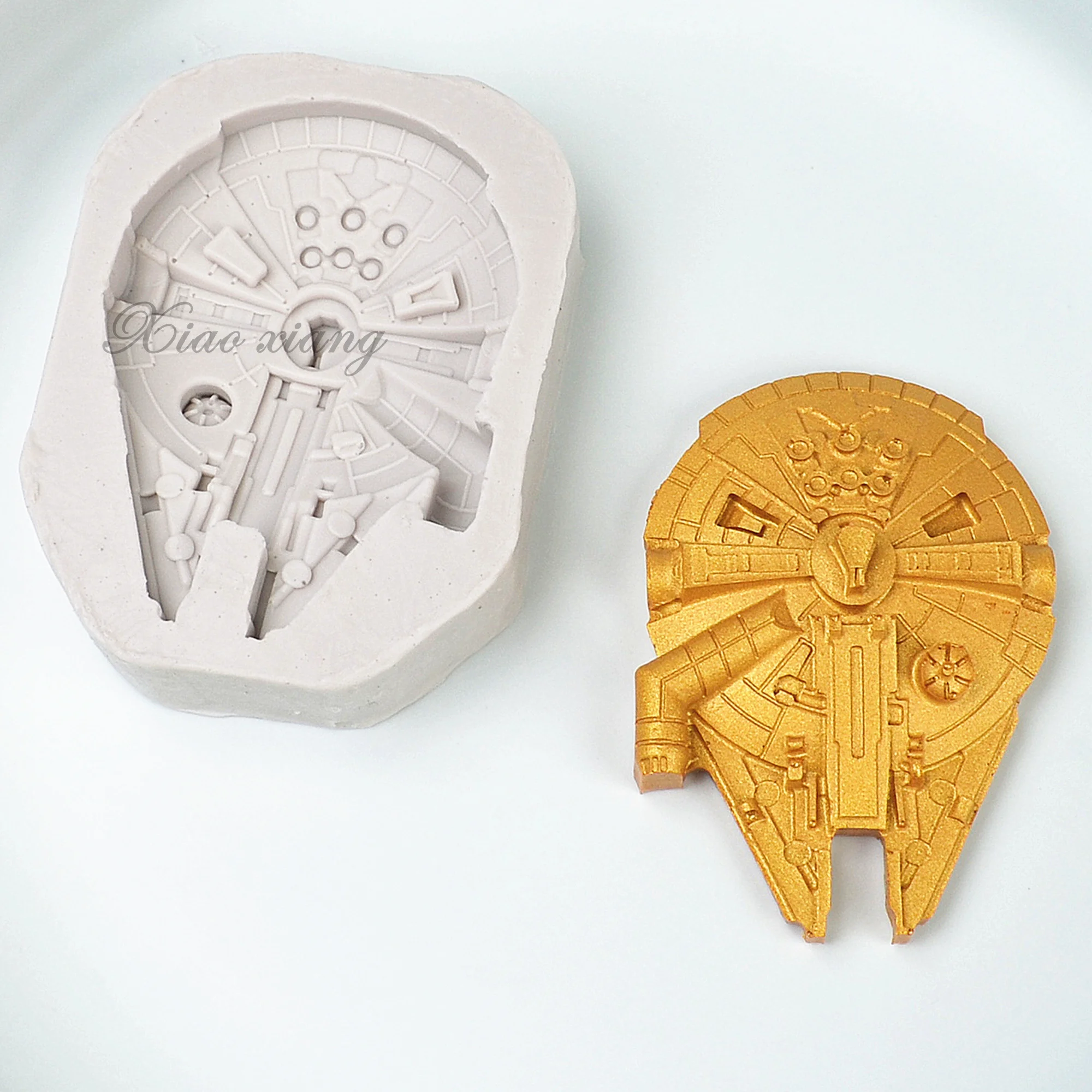 3D Space Ship Silicone Fondant Molds For Baking Cake Decorating Tools Chocolate Gumpaste Molds, Sugarcraft, Kitchen Gadget M692