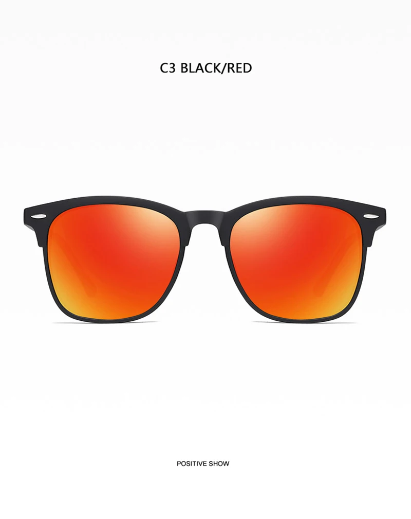 Mode quadratische polarisierte Sonnenbrille Männer Frauen klassische Niet Sonnenbrille für Männer hochwertige Anti-Blend-Fahr schirme – Detail 15