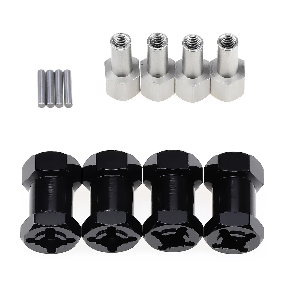 12mm Metal Hub Extender Widening Adapter Drive CVD Wheel Base Wide 15mm/20mm/25mm for RC Crawler Scale D90 AX10 CC01 SCX10 F350