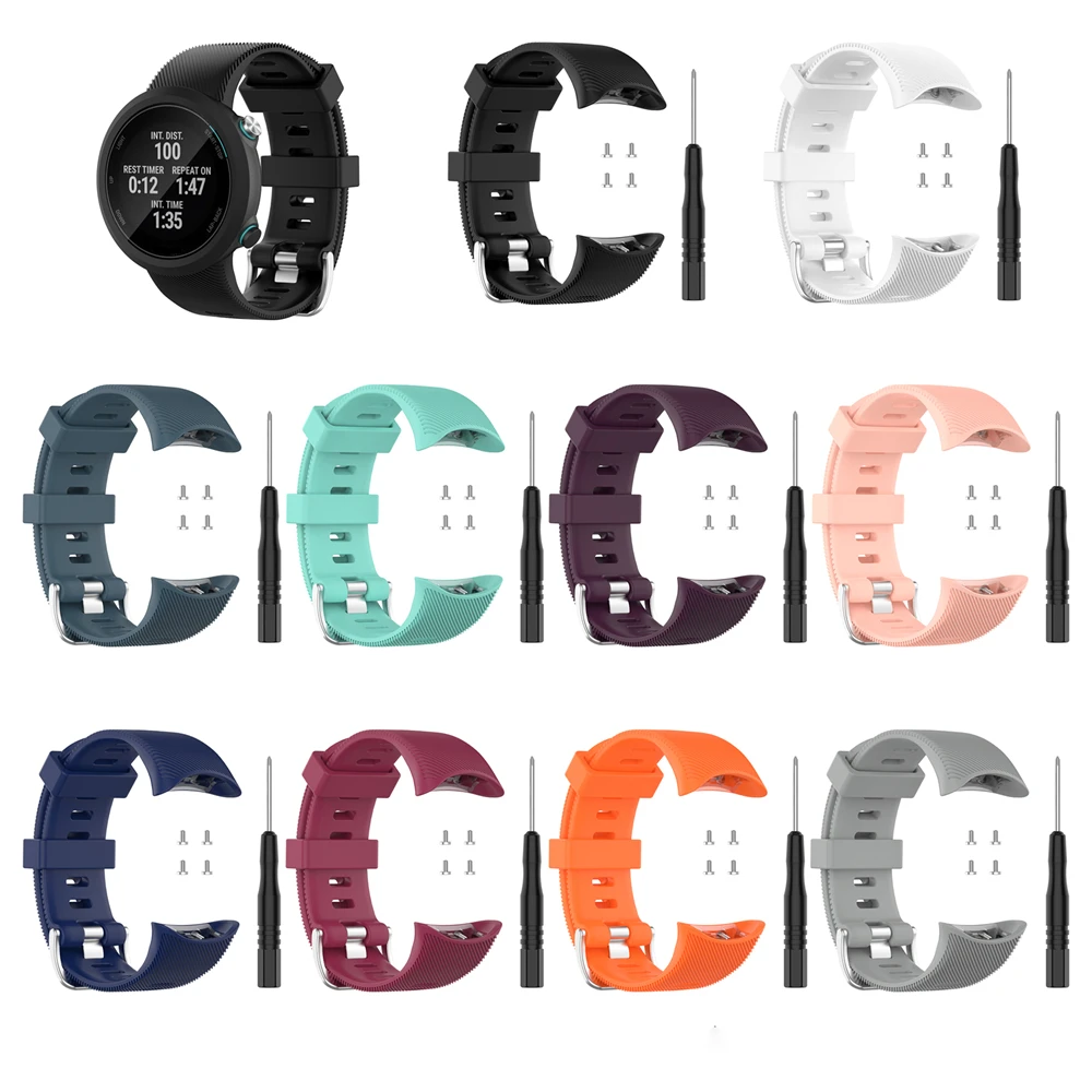 25มม.สายนาฬิกาข้อมือสำหรับGarmin Swim 2สระว่ายน้ำSWOLF GPSสมาร์ทนาฬิกาอุปกรณ์เสริม