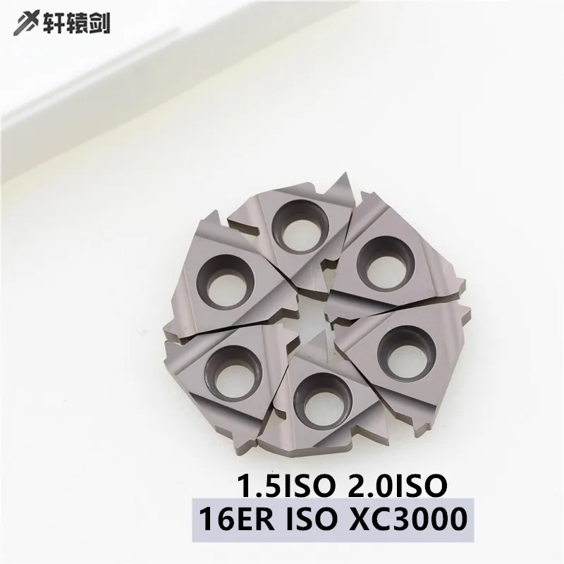 10 قطعة 16ER 16IR 1.5ISO 2.0ISO XC3000 سيراميك, إدراج لولبي ، أداة قطع ، CNC