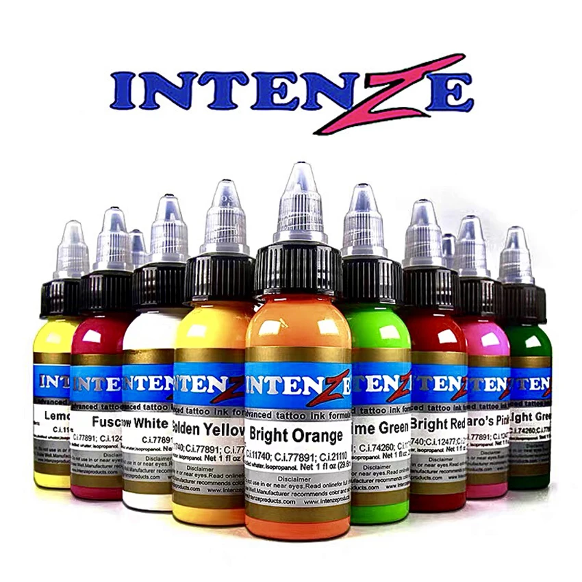 14 color pigment set 30ml / bottle of tattoo ink, for human body permanent painting tattoo color pigment tattoo  tool