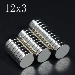 10/20/50/100 Pcs 12x3 Neodymium Magnet 12mm x 3mm N35 NdFeB Round Super Powerful Strong Permanent Magnetic imanes Disc 12*3