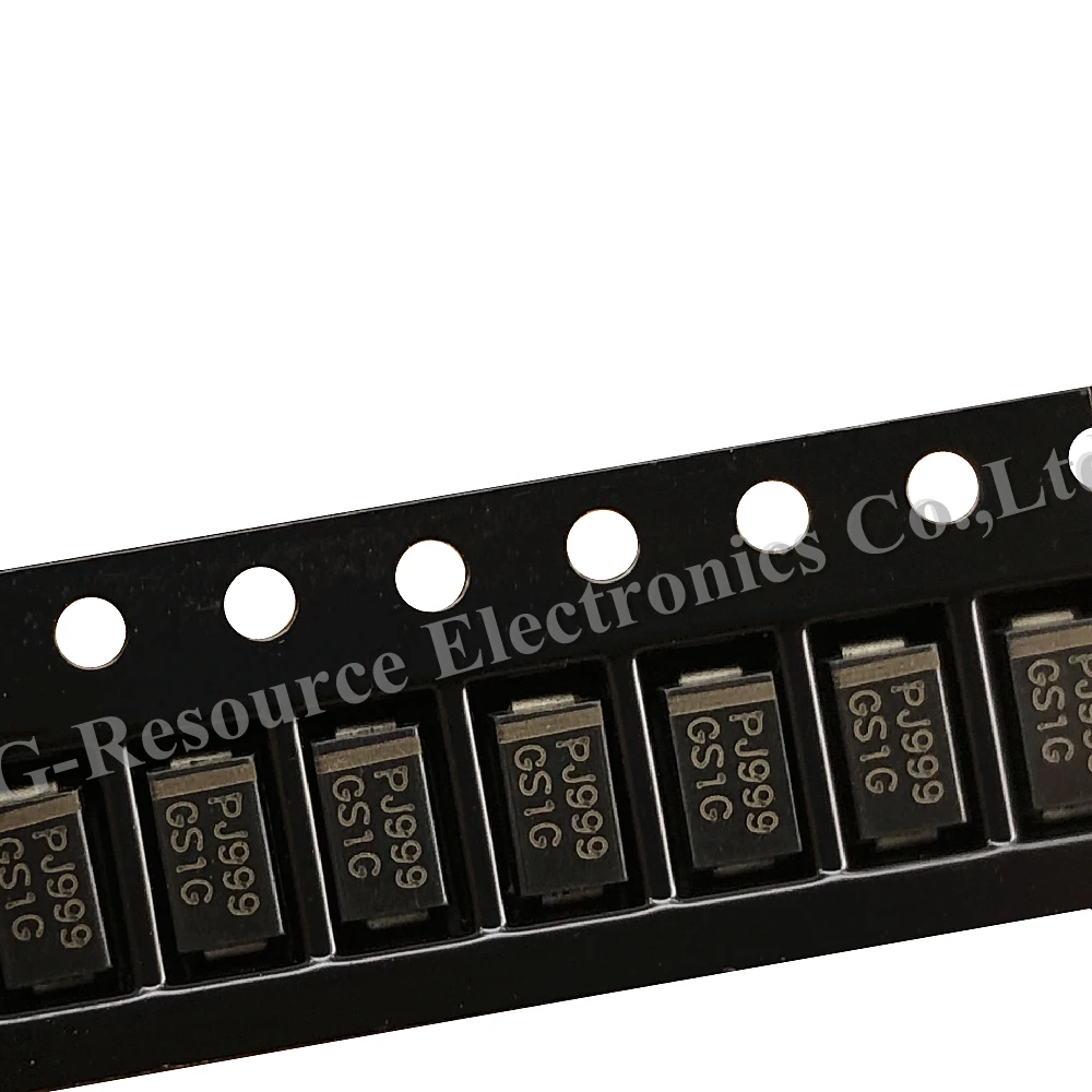 (100pcs) GS1D GS1G GS1J GS1M DO-214AC(SMA) SMD General Purpose Diode Rectifier 1A/200V/400V/600V/1000V