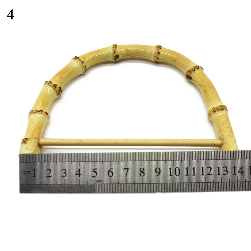 1PC D/Round shape Bamboo Handle for Handbag Handmade DIY Tote Purse Handle Frame Making Bag Hanger