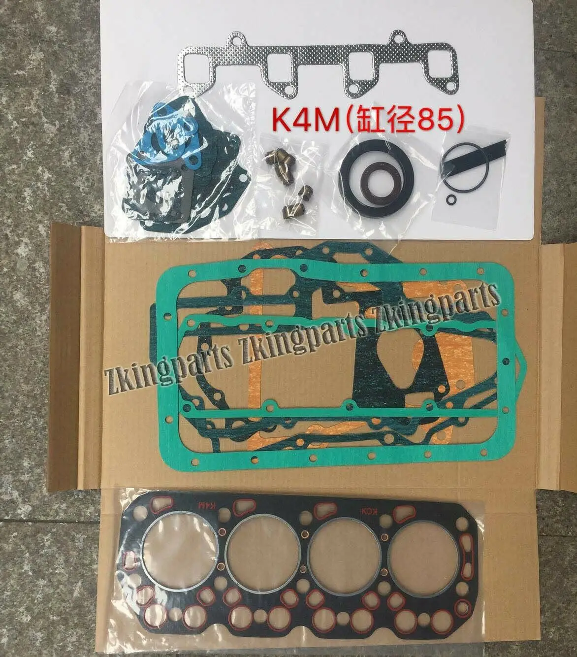 K4M Engine/Head Gasket Set Fit for Mitsubishi K4M Engine Excavator Digger Machinery