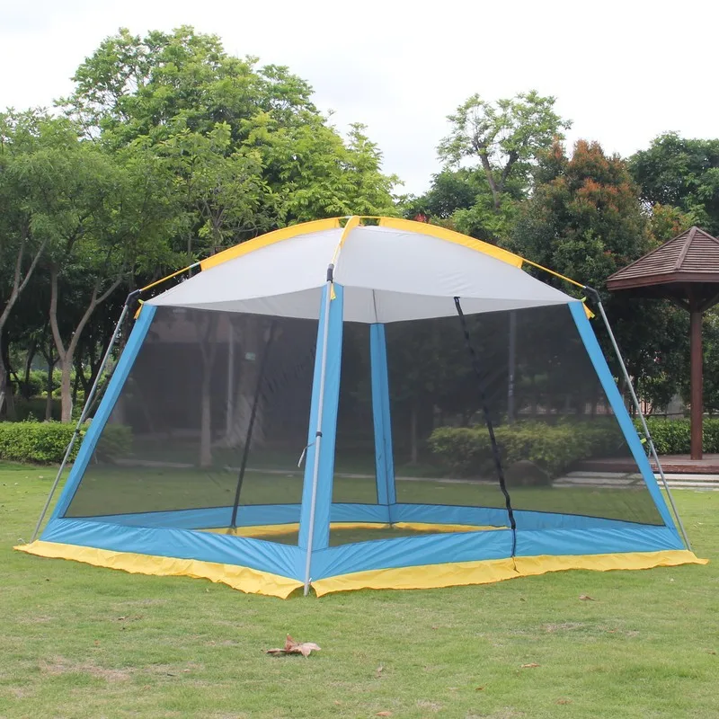 HEWOLF Four Seasons Tent 8 People Shading and Mosquito Prevention Home Outdoor Camping Barbecue Beach Large Space Pergola