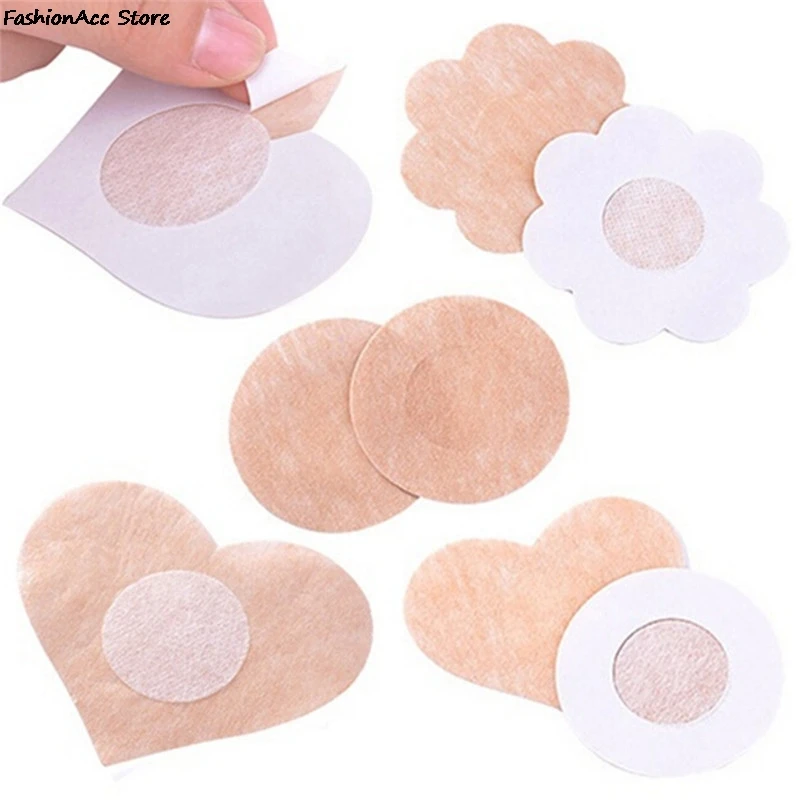 10 Pcs=5Pair Breast Petals Sexy Disposable Soft Silicone Nipple Cover Bra Pad Pasties For Women Intimates Accessories