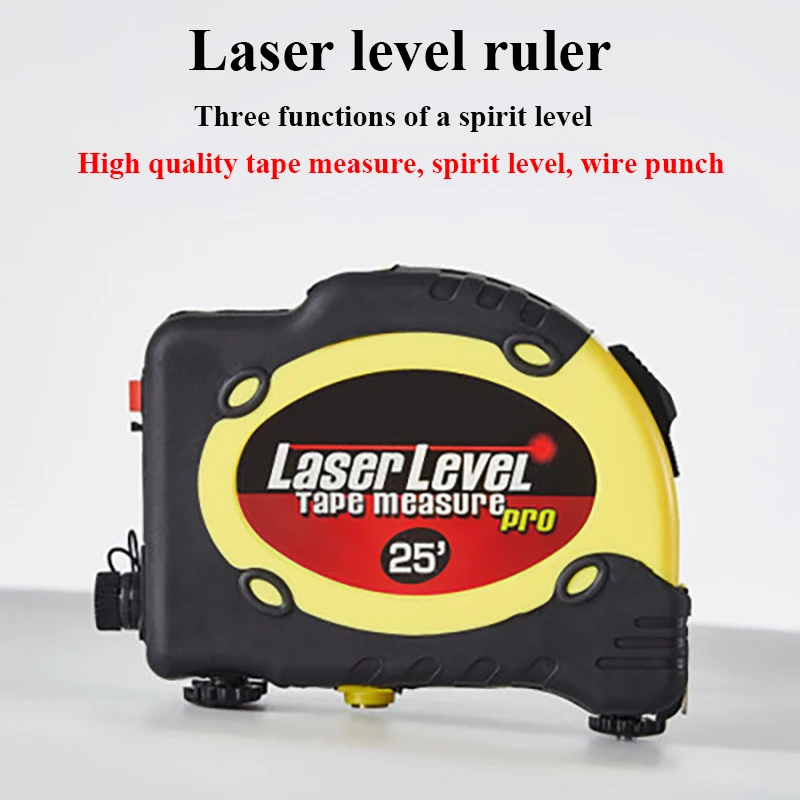 Vertical Horizon Laser Measure Tape Infrared Laser Level Portable Stand Straight Meter Cross Tool Measure Line Guided  Leveler