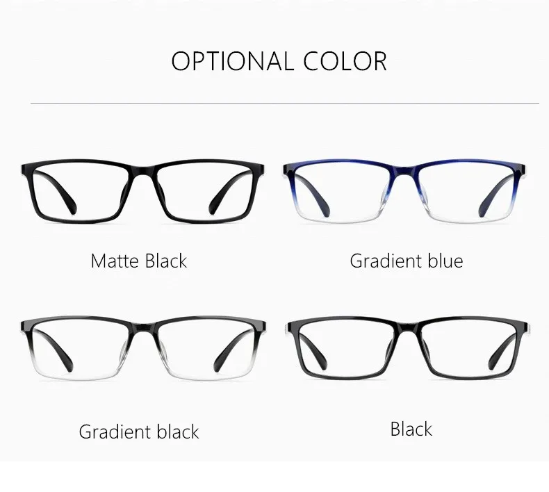 Männer Brille Rahmen Ultraleicht Retro Myopie Platz Mode TR90 Anti-Blau Licht Optische Brillen Rahmen Frauen D114 – Detail 4