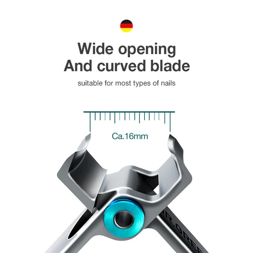 Imagen 2 del producto MR.GREEN-cortaúñas de acero inoxidable, cortador de uñas para manicura, Tijeras para uñas de los pies gruesas y duras, dos tamaños disponibles
