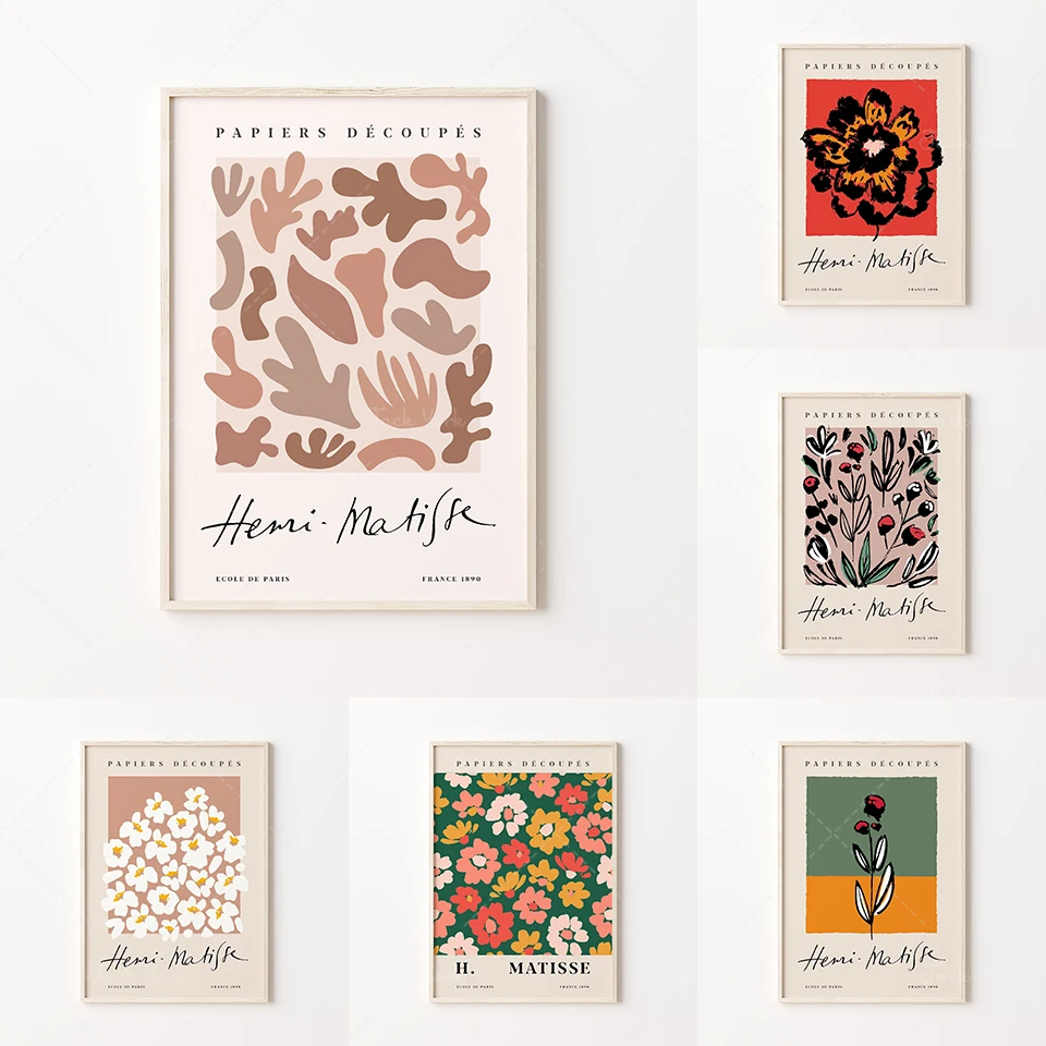 

Matisse Cutout Print, Henri Matisse Poster, Matisse Flower, Digital Download, Matisse Print, Matisse Sketch Flower