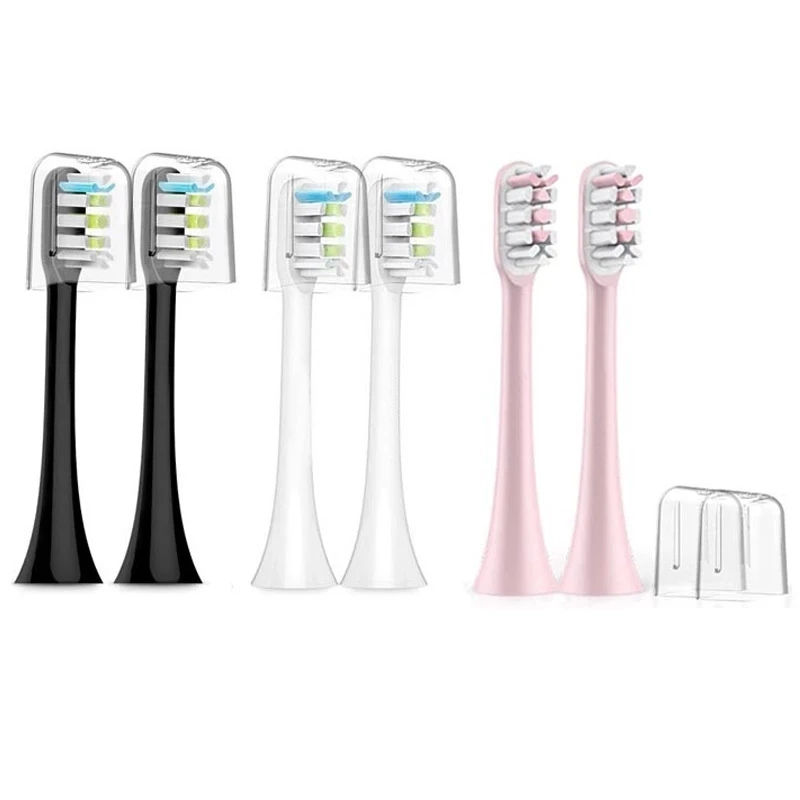 4 Pcs Replacement Toothbrush Heads Compatiable with Xiaomi SOOCAS X3 SOOCARE Electric Toothbrush Round Brush Head