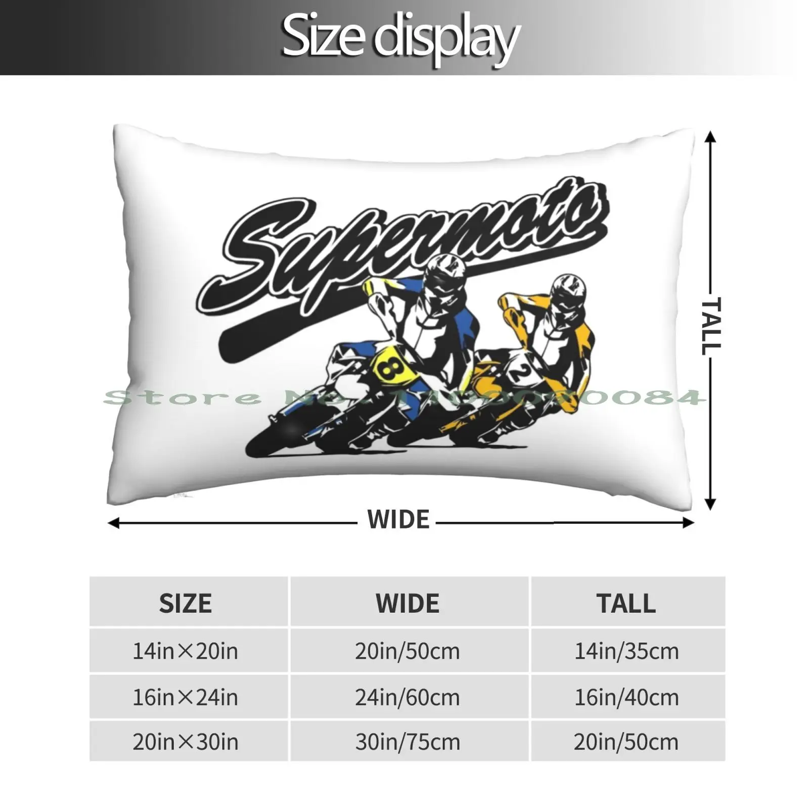 Supermoto-Race Pillow Case 20x30 50*75 Sofa Bedroom Logo Marketing Supplement Apotec Recovery Company Group Energy Capsule